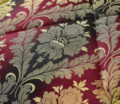 3 PC Quilted Jacquard Bedspread Quilted Comforter Bedding Set Pillows & Cushions (ceiliaburgundy)