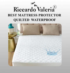 Luxury Quilted Waterproof Mattress Protector – Ultra Soft, Anti-Allergy, Non-Noisy Fitted Bed Cover – Protects Against Spills, Dust Mites, and Stains – Durable, Breathable Microfiber – Available in Single, Small Double, Double, King, and Super King Sizes