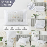 Hotel Quality Bounce Back Microfiber Pillow Pair | Ultra-Soft, Hypoallergenic, Skin-Friendly, Breathable & Supportive | Perfect for Back, Side & Stomach Sleepers | Machine Washable & Durable