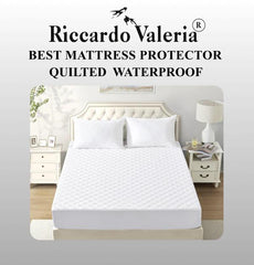 Luxury Quilted Waterproof Mattress Protector – Ultra Soft, Anti-Allergy, Non-Noisy Fitted Bed Cover – Protects Against Spills, Dust Mites, and Stains – Durable, Breathable Microfiber – Available in Single, Small Double, Double, King, and Super King Sizes