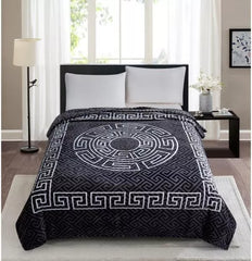 Luxury 2 Ply Heavy Blanket Thick Warm Soft Bed throw Double Sided 200 cm x240 cm (Charcol)