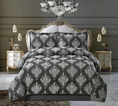 3 PC Quilted Jacquard Bedspread Quilted Comforter Bedding Set Pillows & Cushions