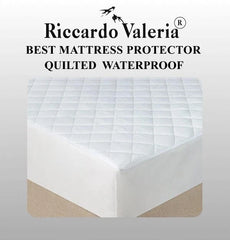 Quilted Waterproof Mattress Protector Mattress Topper Bed Cover Deep Fitted 30cm