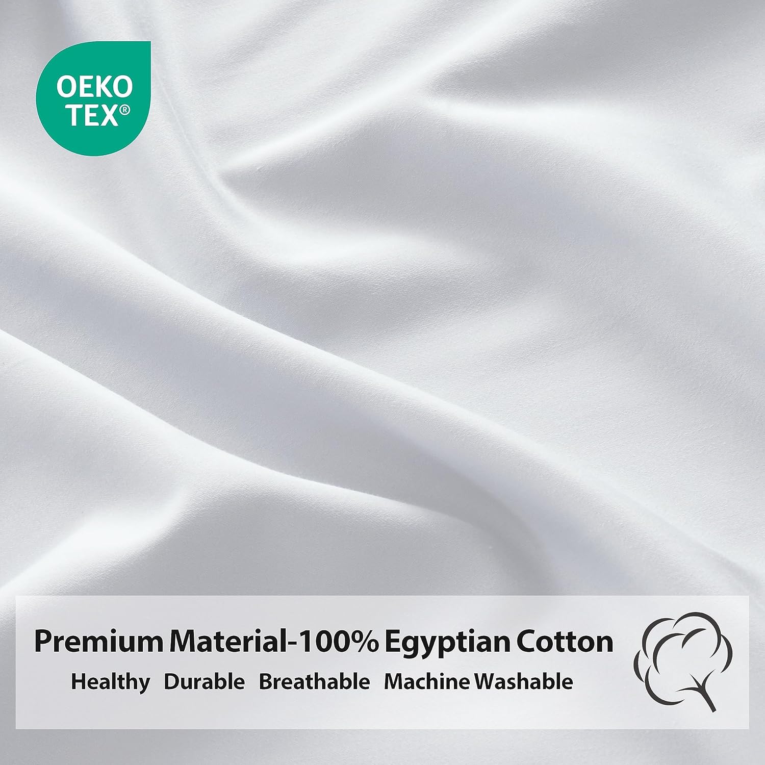 Riccardo Valeria 100- Cotton Sateen Fitted Sheet – Luxury Hotel Quality, Deep Pocket up to 16", Ultra Soft & Breathable, 300 Thread Count, Wrinkle-Free, Cooling, Hypoallergenic, Fade Resistant