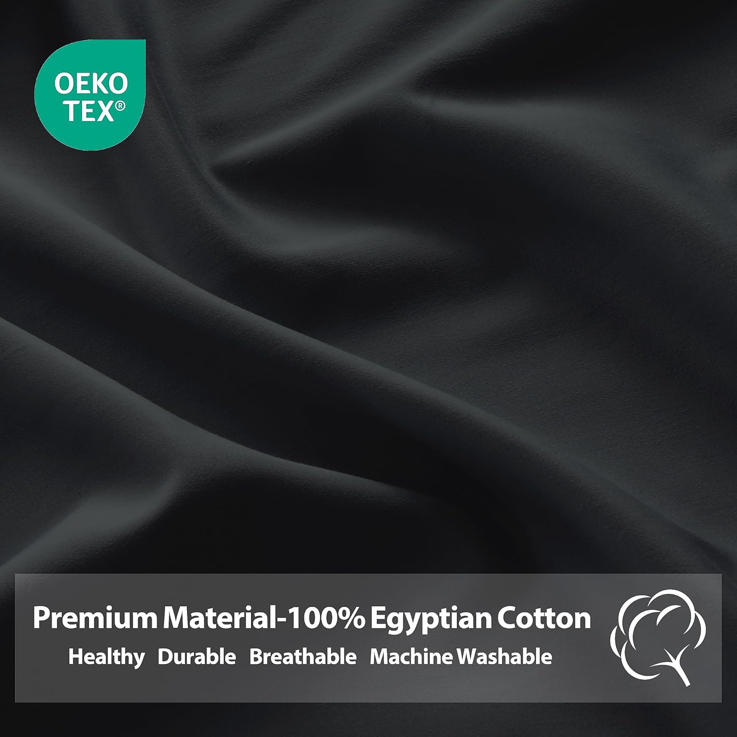 Riccardo Valeria 100- Cotton Sateen Fitted Sheet – Luxury Hotel Quality, Deep Pocket up to 16", Ultra Soft & Breathable, 300 Thread Count, Wrinkle-Free, Cooling, Hypoallergenic, Fade Resistant