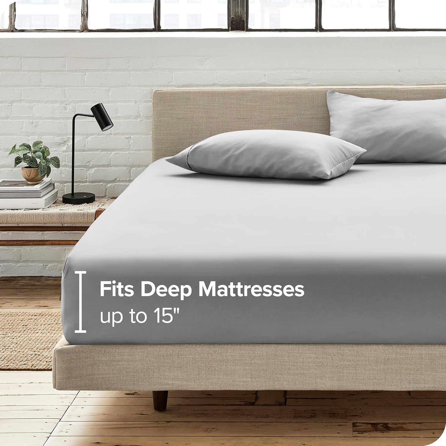 Riccardo Valeria 100- Cotton Sateen Fitted Sheet – Luxury Hotel Quality, Deep Pocket up to 16", Ultra Soft & Breathable, 300 Thread Count, Wrinkle-Free, Cooling, Hypoallergenic, Fade Resistant