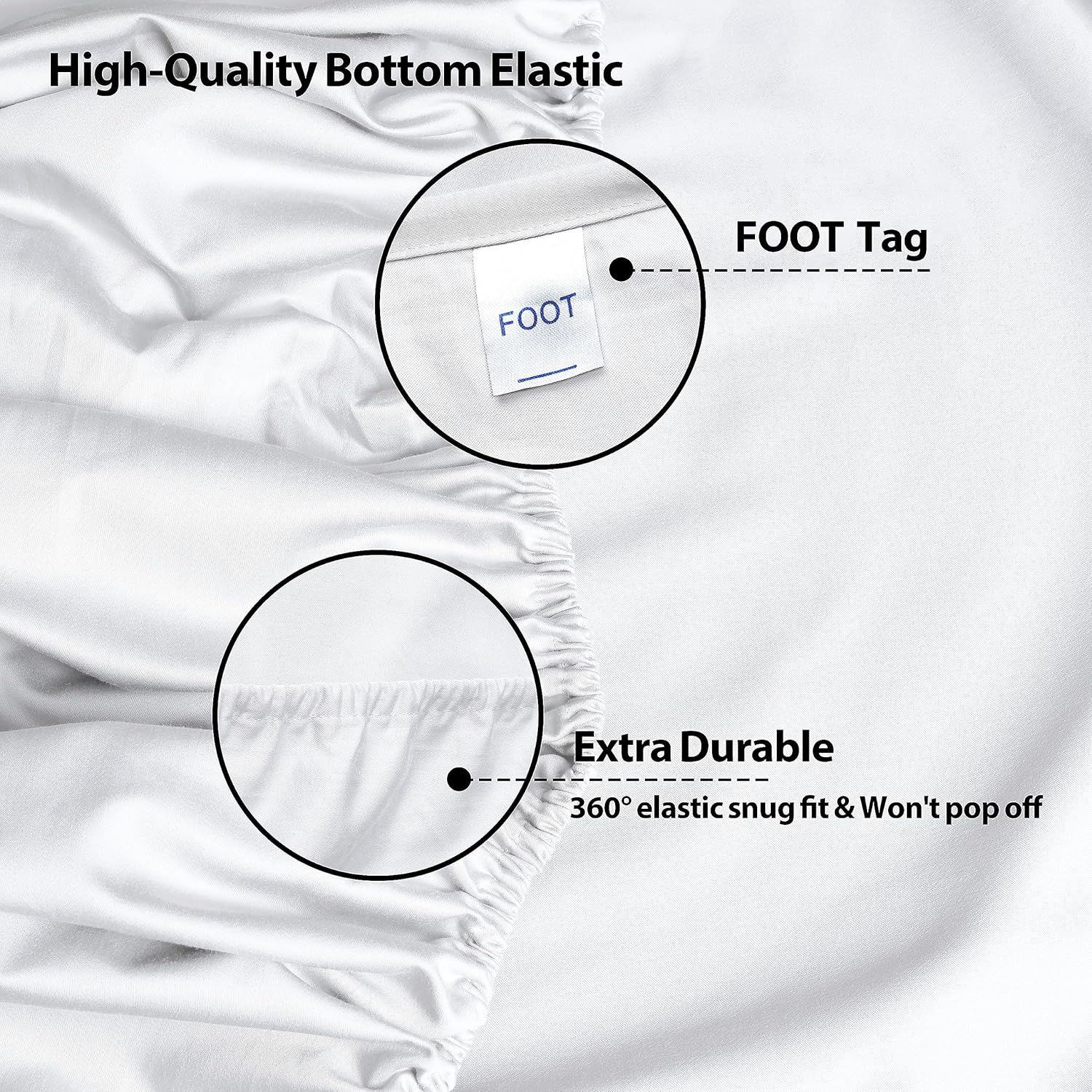 Riccardo Valeria 100- Cotton Sateen Fitted Sheet – Luxury Hotel Quality, Deep Pocket up to 16", Ultra Soft & Breathable, 300 Thread Count, Wrinkle-Free, Cooling, Hypoallergenic, Fade Resistant