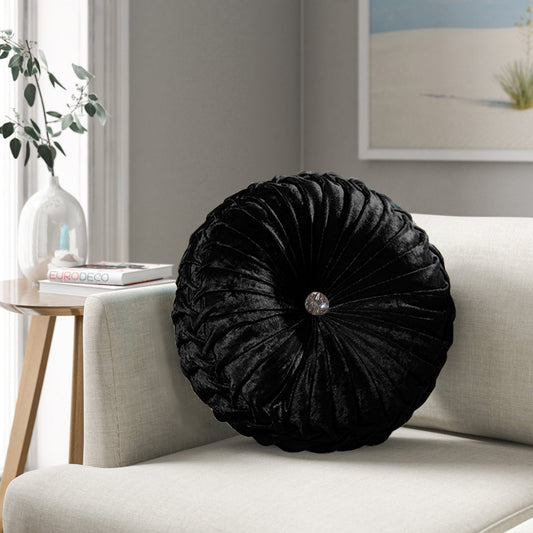 Crushed Velvet Round Cushions