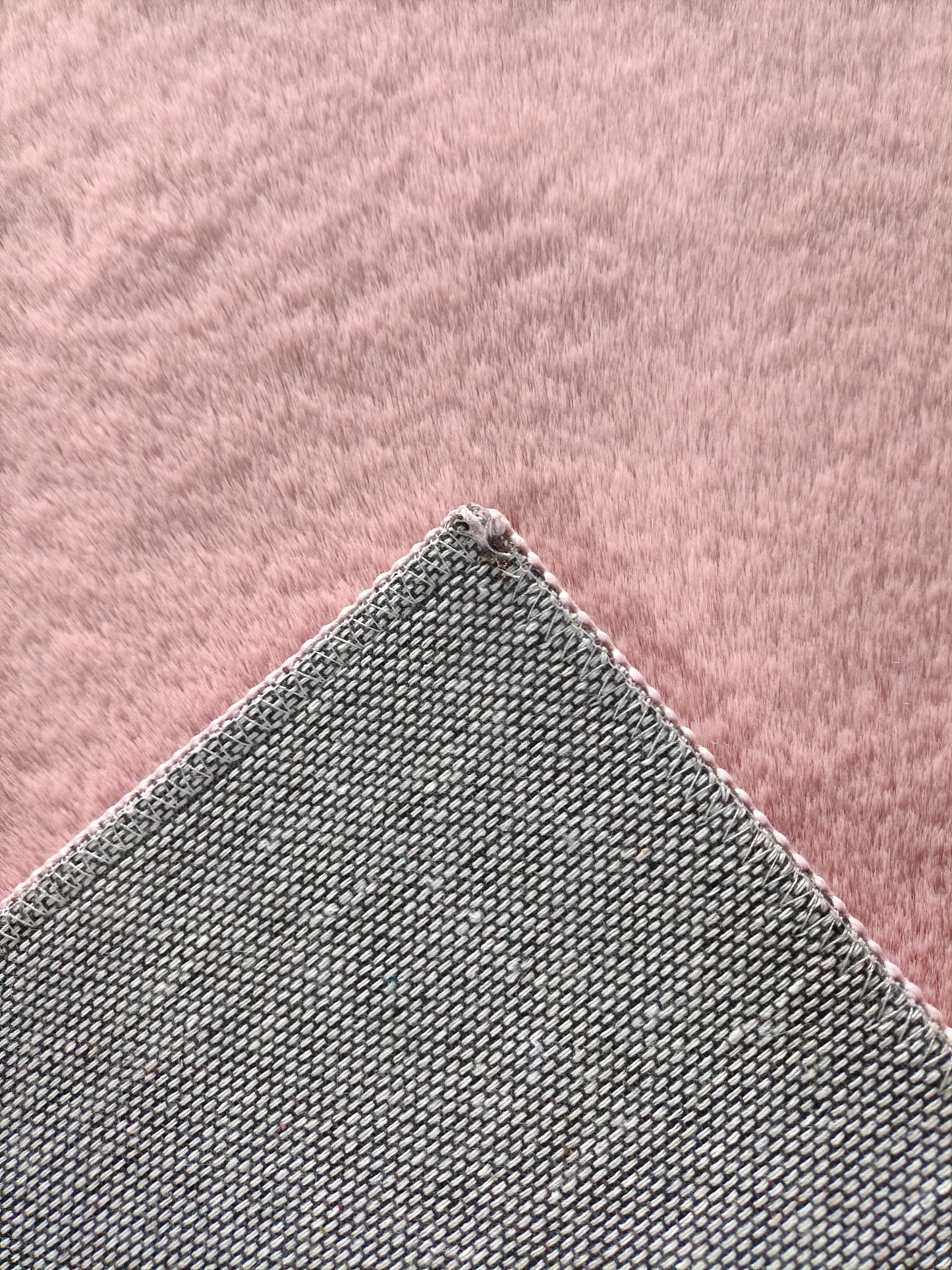 RABBIT FUR RUGS(Blush pink)