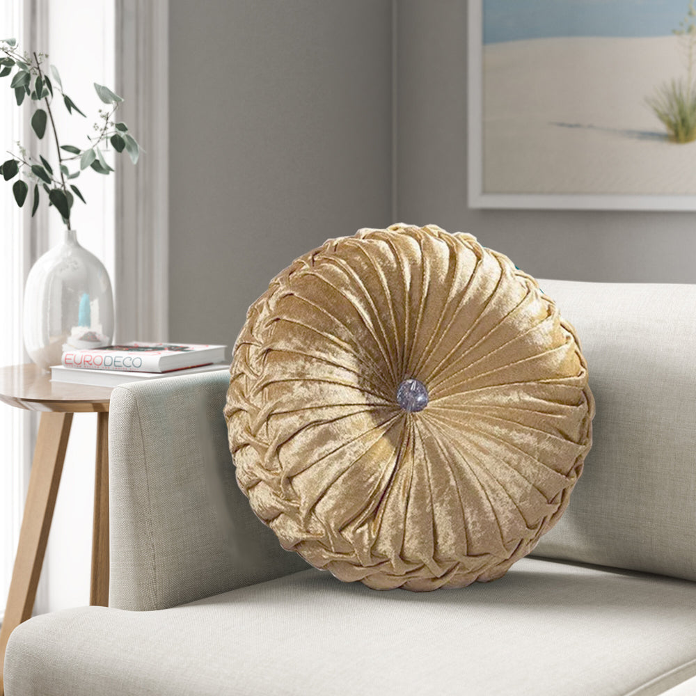 Crushed Velvet Round Cushions