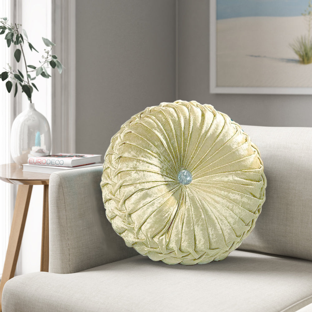 Crushed Velvet Round Cushions