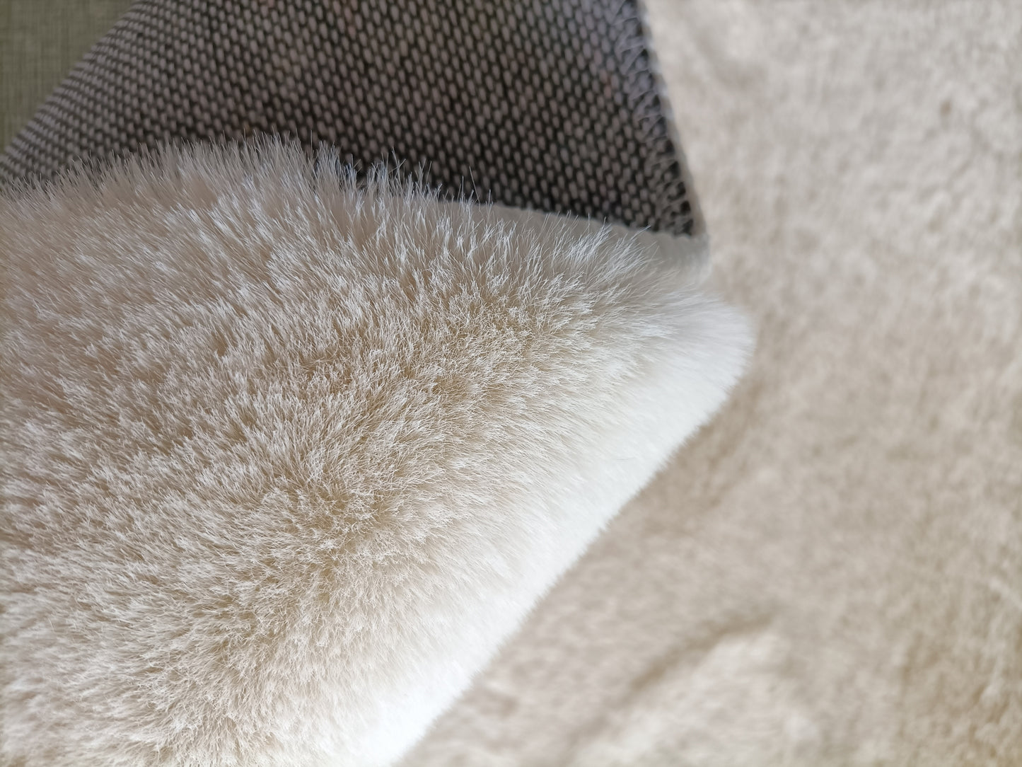 RABBIT FUR RUGS(Blush pink)