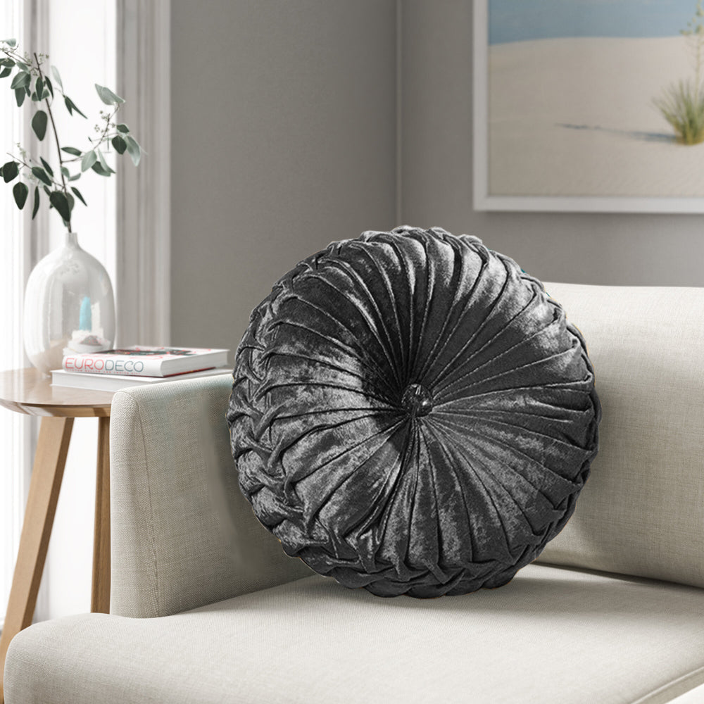 Crushed Velvet Round Cushions