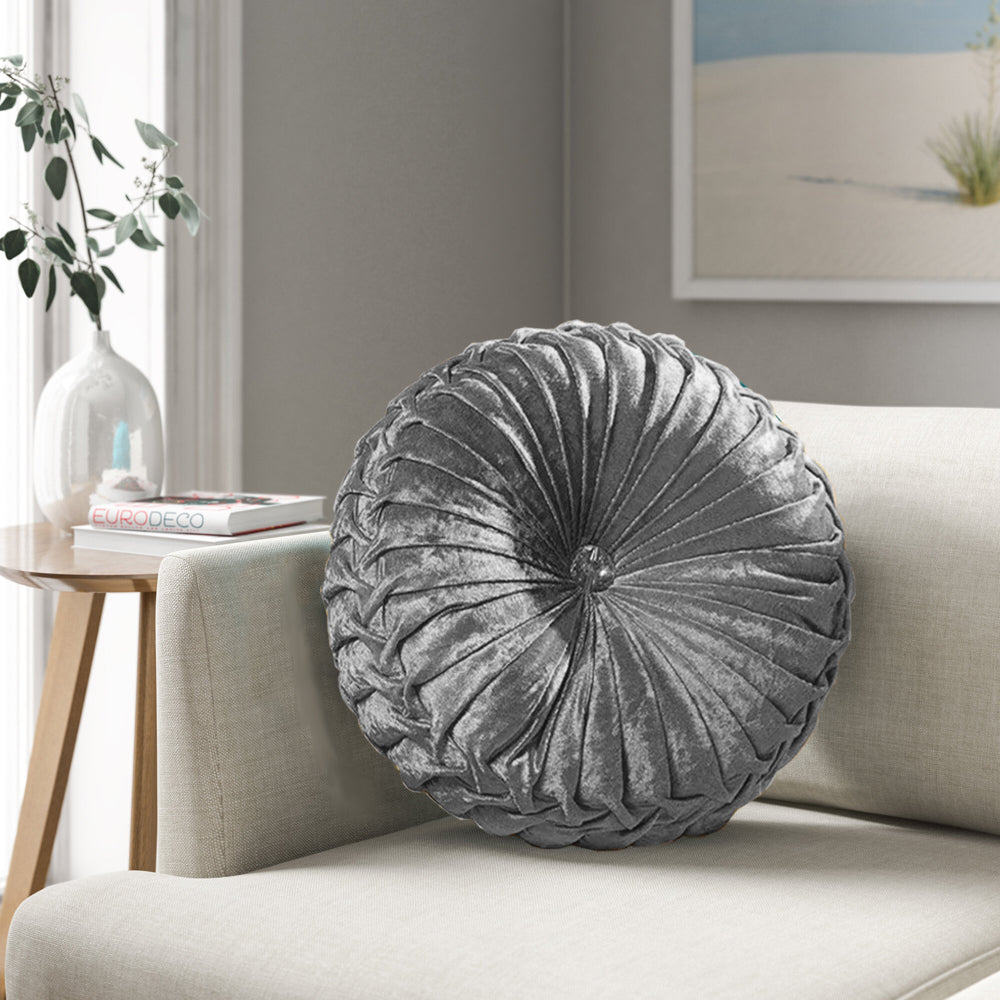 Crushed Velvet Round Cushions