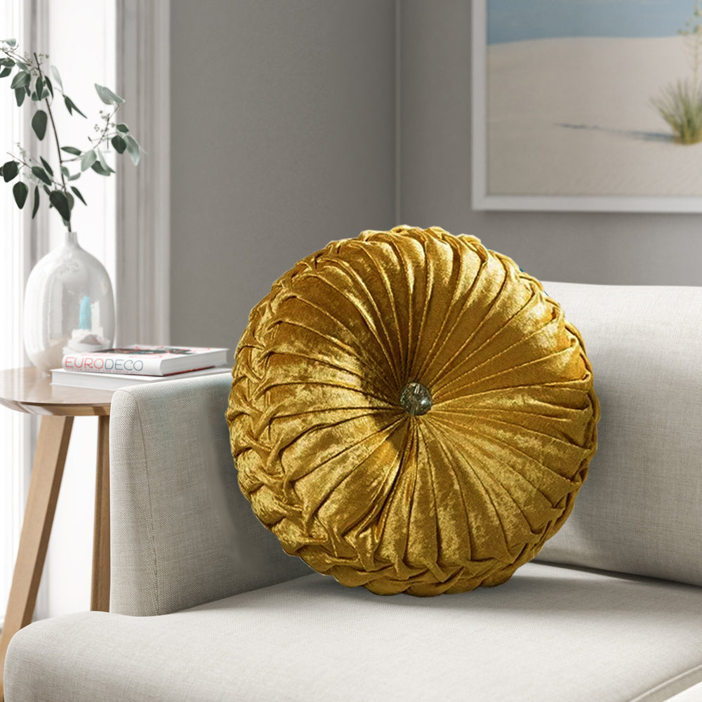 Crushed Velvet Round Cushions