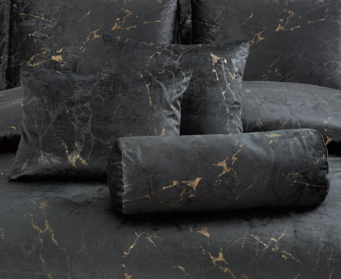 New Black Marble Velvet 7PCS Quilted Bedspread Comforter Bed Throw with Matching Pillow shams (Copy) (Copy) (Copy)